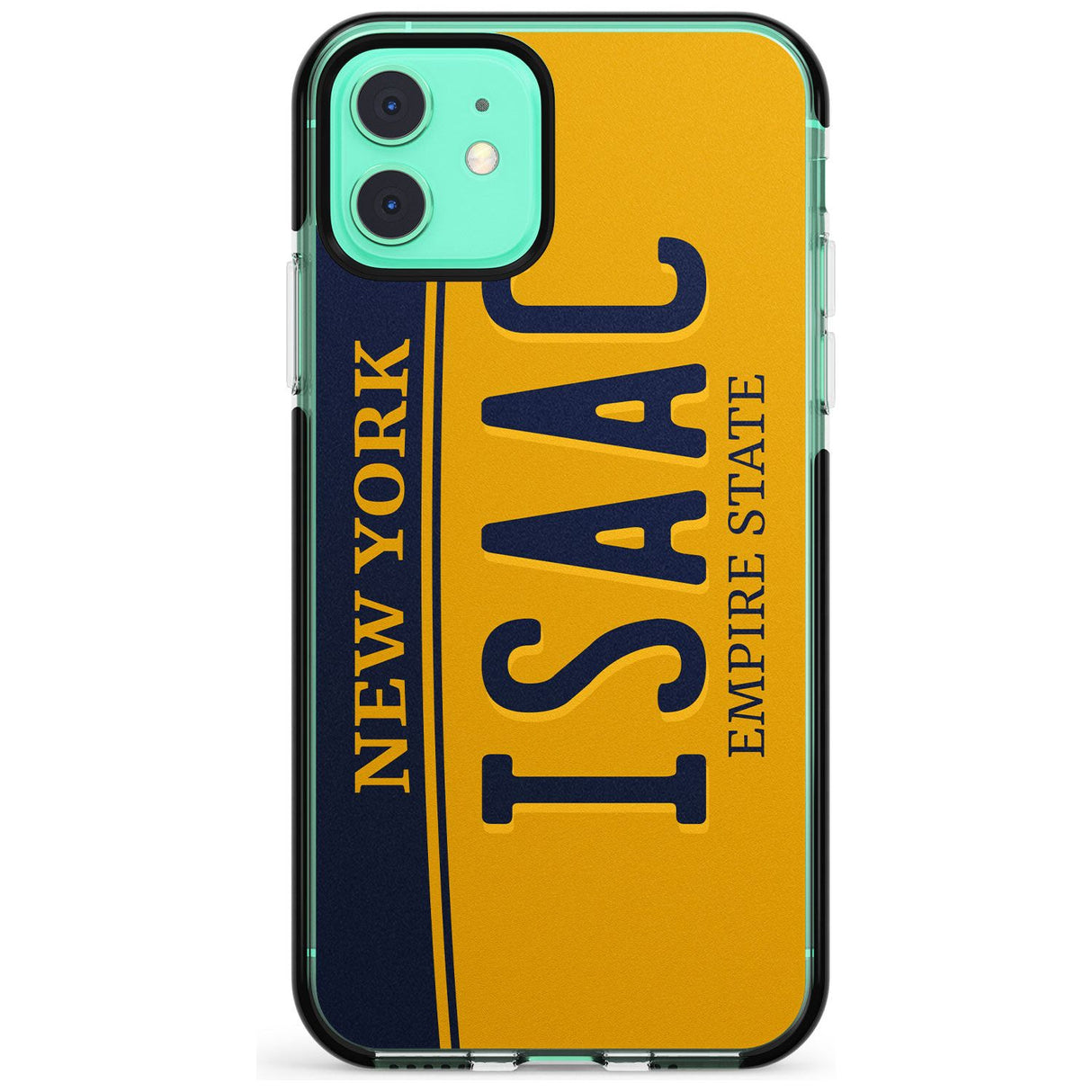 New York License Plate Pink Fade Impact Phone Case for iPhone 11 Pro Max