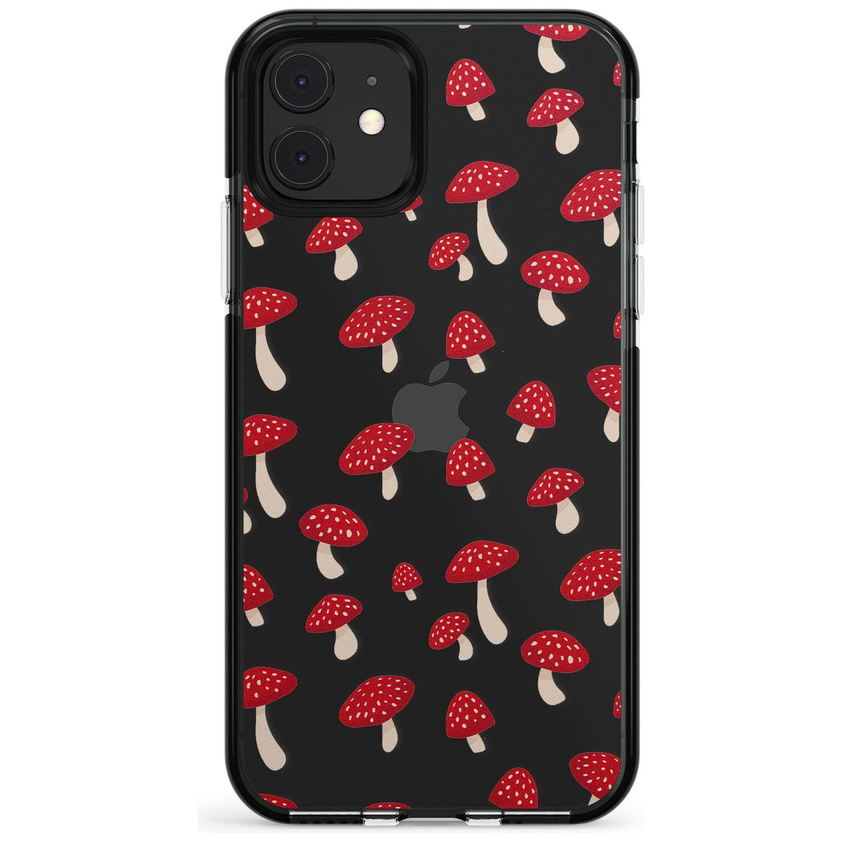 Magical Mushrooms Pattern Black Impact Phone Case for iPhone 11 Pro Max