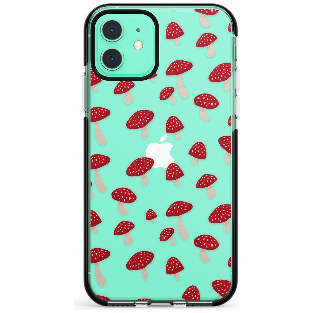 Magical Mushrooms Pattern Black Impact Phone Case for iPhone 11 Pro Max