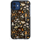 Sentimental Mushrooms Pattern Black Impact Phone Case for iPhone 11 Pro Max