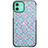 Checkered Love Pattern Black Impact Phone Case for iPhone 11 Pro Max