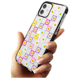 Daisy Squares Pattern Black Impact Phone Case for iPhone 11 Pro Max