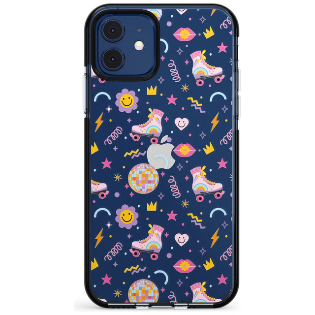 Roller Disco Pattern Black Impact Phone Case for iPhone 11 Pro Max