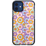 Flower Power Pattern Black Impact Phone Case for iPhone 11 Pro Max