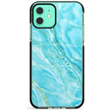 Bright Blue Onyx Marble Texture Pink Fade Impact Phone Case for iPhone 11 Pro Max