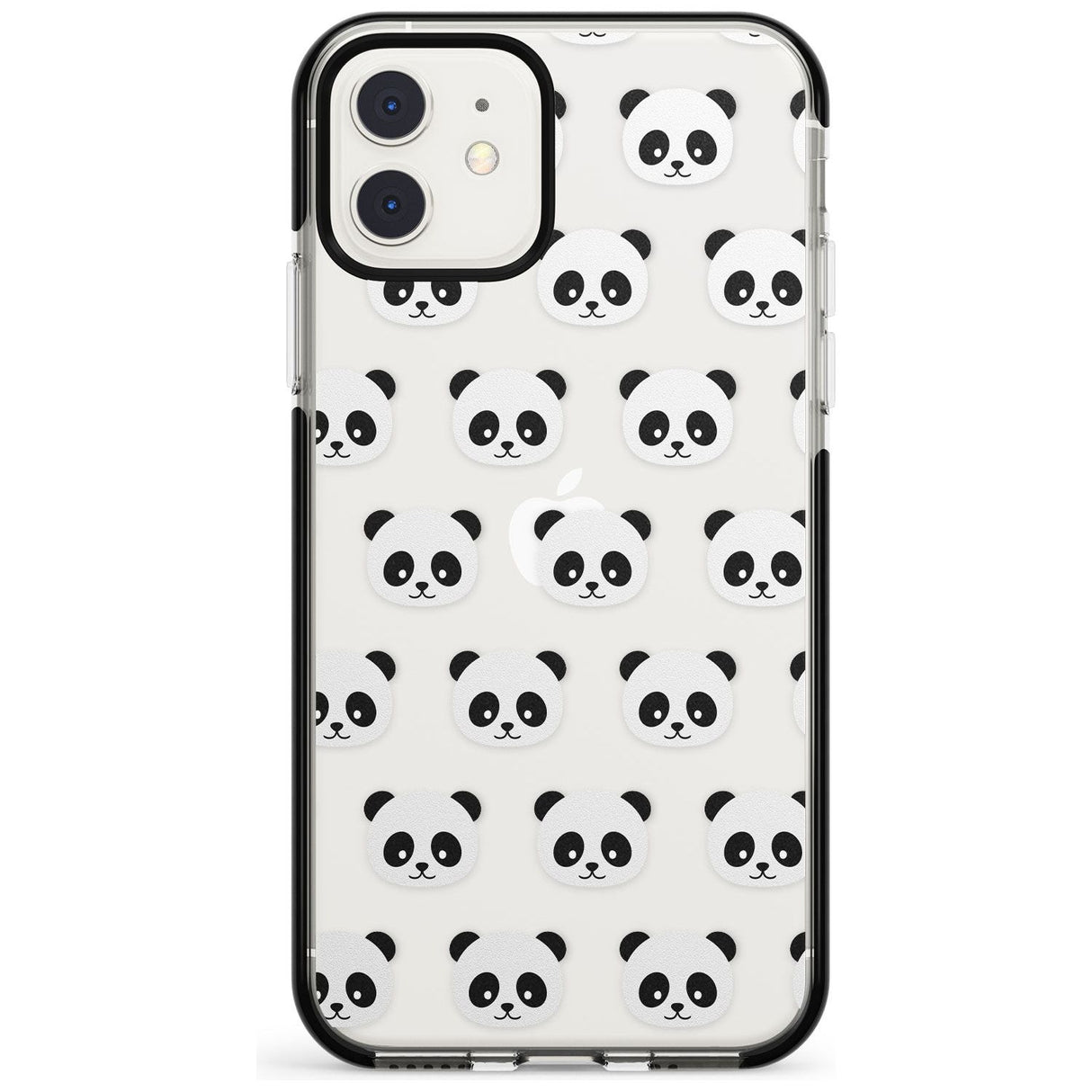 Panda Face Pattern Pink Fade Impact Phone Case for iPhone 11 Pro Max