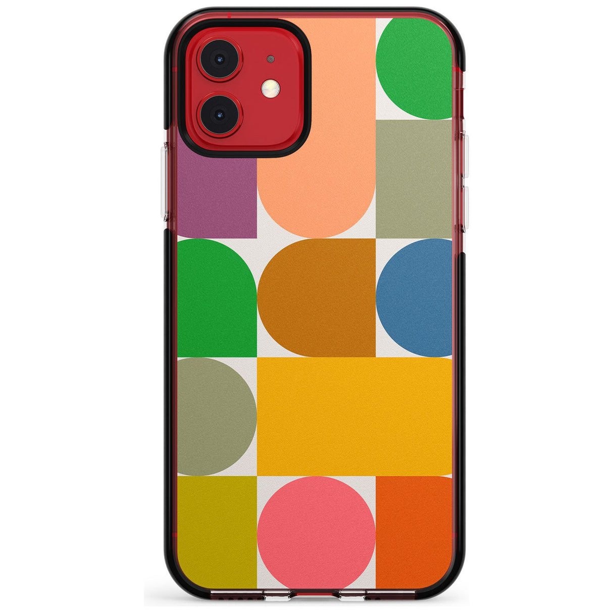 Abstract Retro Shapes: Rainbow Mix Pink Fade Impact Phone Case for iPhone 11 Pro Max