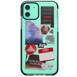 Red & Black Sticker Mix Pink Fade Impact Phone Case for iPhone 11 Pro Max