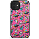 Pink Day of The Dead Pattern Black Impact Phone Case for iPhone 11 Pro Max