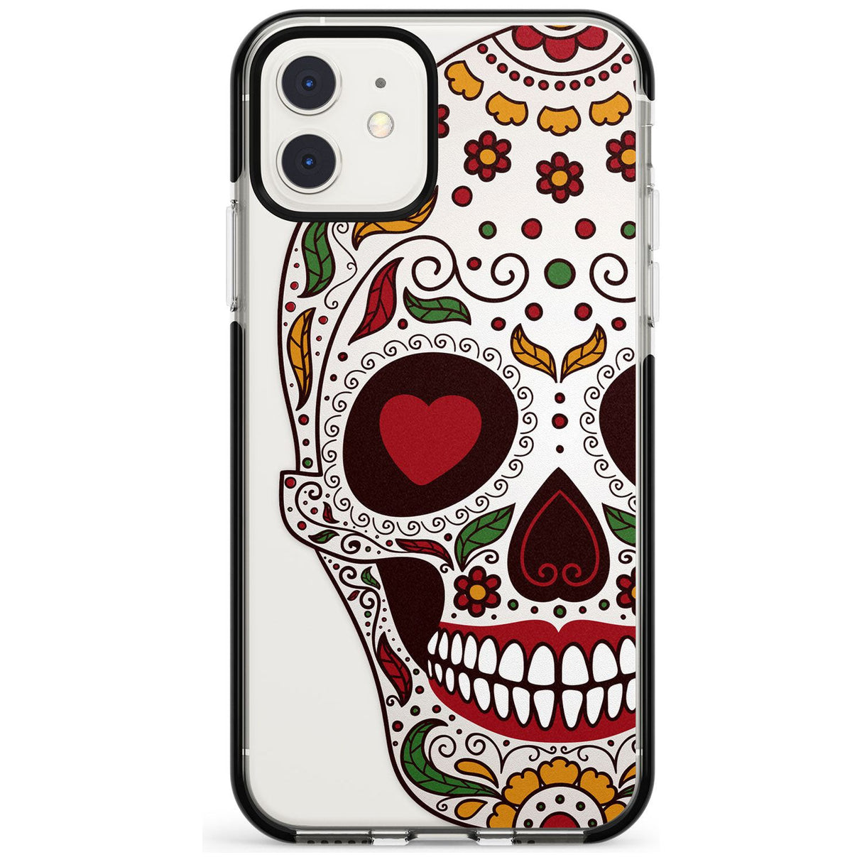 Autumn Sugar Skull Black Impact Phone Case for iPhone 11 Pro Max