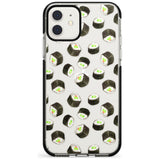 Maki Rolls Sushi Pattern iPhone Case  Black Impact Phone Case - Case Warehouse