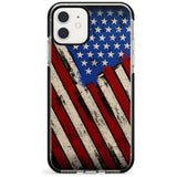 Distressed US Flag Black Impact Phone Case for iPhone 11 Pro Max