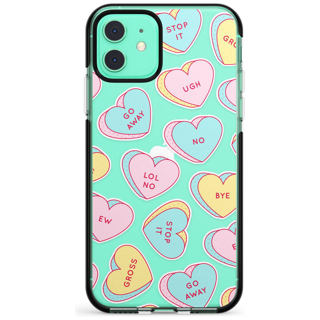 Sarcastic Love Hearts Pink Fade Impact Phone Case for iPhone 11 Pro Max