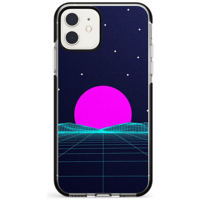 Miami Sunset Vaporwave Black Impact Phone Case for iPhone 11 Pro Max