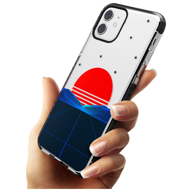 Japanese Sunset Vaporwave Black Impact Phone Case for iPhone 11 Pro Max