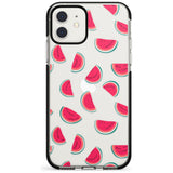 Watermelon Slices - Clear iPhone Case  Black Impact Phone Case - Case Warehouse