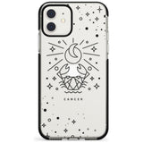 Cancer Emblem - Transparent Design Black Impact Phone Case for iPhone 11