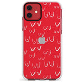 Boob Pattern (White) Slim TPU Phone Case for iPhone 11