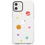 Cute Cartoon Planets (Clear) Impact Phone Case for iPhone 11