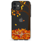 Personalised Autumn Leaves Impact Phone Case for iPhone 11