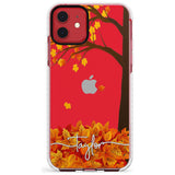 Personalised Autumn Leaves Impact Phone Case for iPhone 11