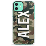 Classic Green Camo Slim TPU Phone Case for iPhone 11