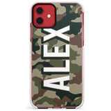 Classic Green Camo Slim TPU Phone Case for iPhone 11