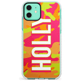 Colourful Neon Camo Slim TPU Phone Case for iPhone 11