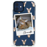 Personalised Abyssinian Cat Photo Impact Phone Case for iPhone 11