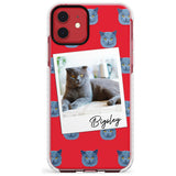 Personalised English Blue Cat Photo Impact Phone Case for iPhone 11