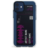 Personalised Concert Ticket Impact Phone Case for iPhone 11