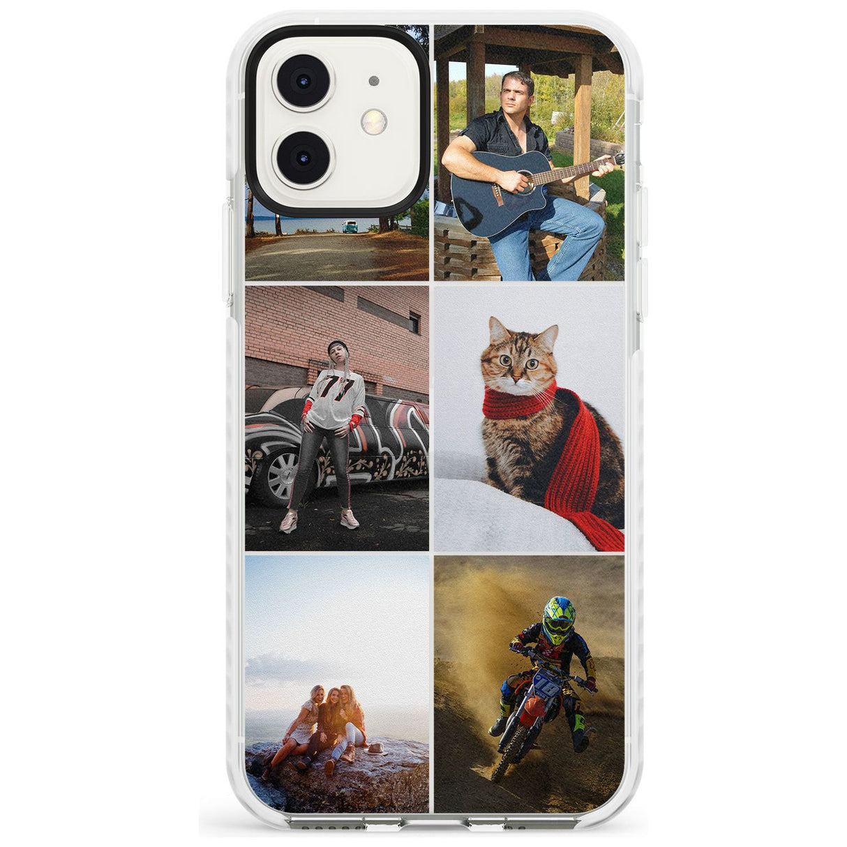 6 Photo Grid  Slim TPU Phone Case for iPhone 11