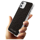 Minimal Lettering Dark Leopard Impact Phone Case for iPhone 11