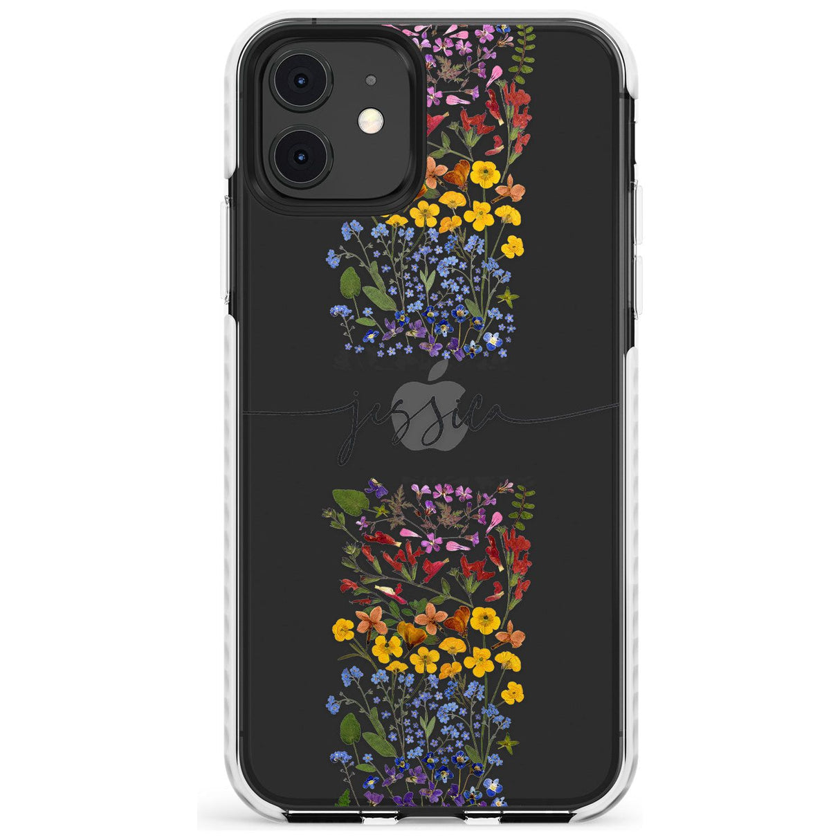 Custom Wildflower Stripe Slim TPU Phone Case for iPhone 11