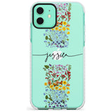 Custom Wildflower Stripe Slim TPU Phone Case for iPhone 11