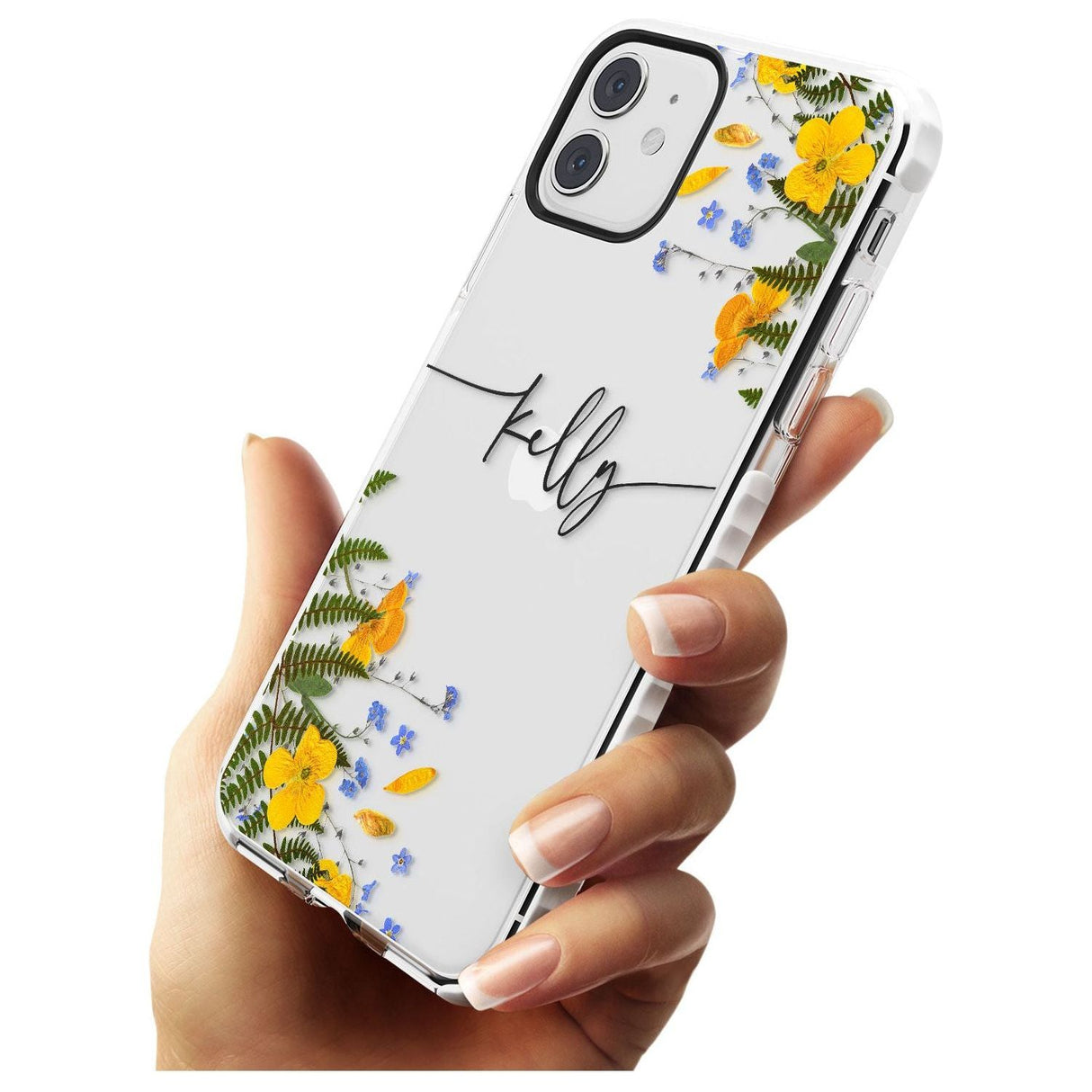 Custom Ferns & Flowers Slim TPU Phone Case for iPhone 11