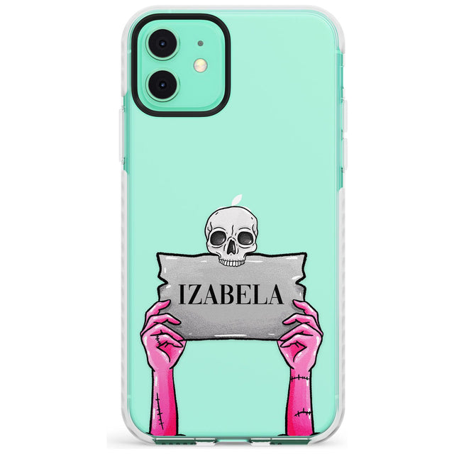 Personalised Grave Plaque Impact Phone Case for iPhone 11