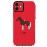 Personalised Brown Horse Impact Phone Case for iPhone 11