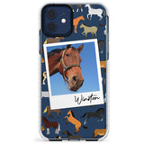 Personalised Horse Polaroid Impact Phone Case for iPhone 11