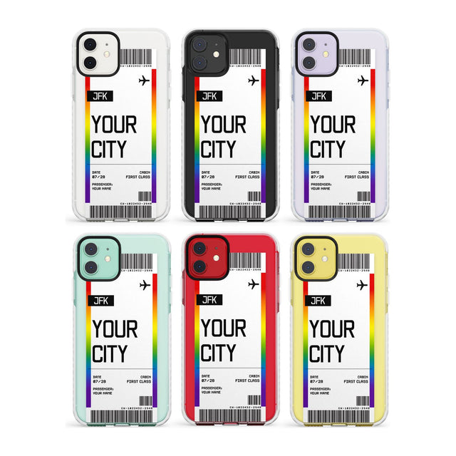 Pride Boarding Pass (Limited Edition) Impact Phone Case for iPhone 11, iphone 12