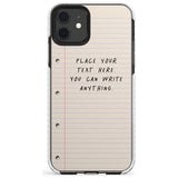 Custom School Paper Slim TPU Phone Case for iPhone 11