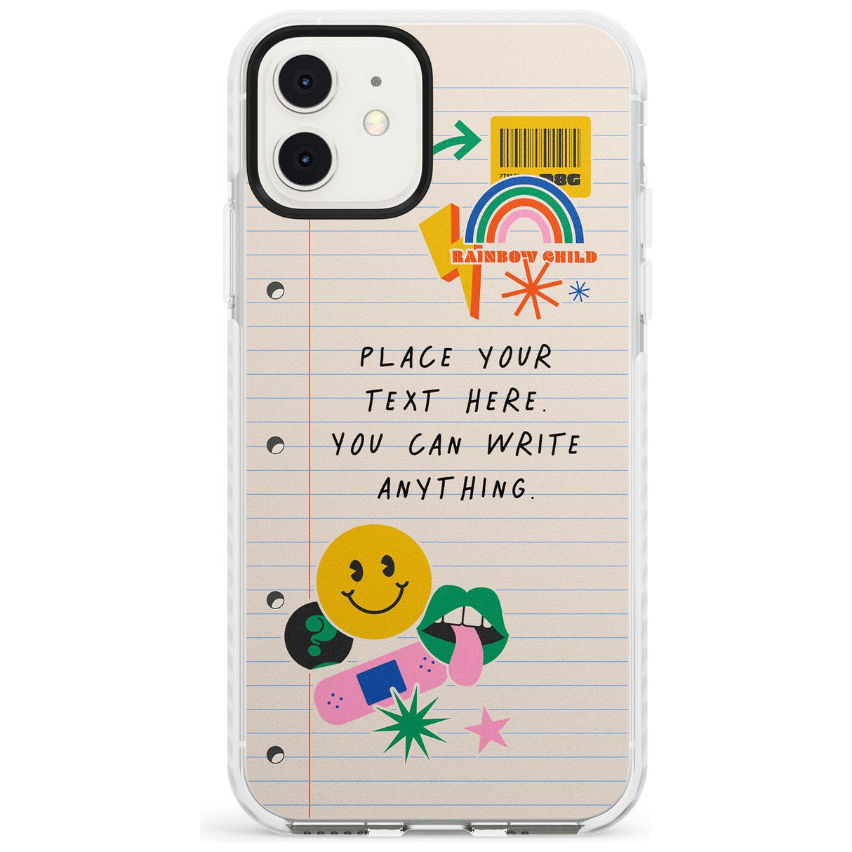 Custom Nostalgia Sticker Mix #1 Slim TPU Phone Case for iPhone 11