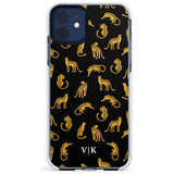 Personalised Cheetah Pattern: Black Slim TPU Phone Case for iPhone 11