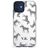 Personalised Zebra Pattern Slim TPU Phone Case for iPhone 11