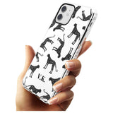 Personalised Cheetah Pattern: Black & White Slim TPU Phone Case for iPhone 11