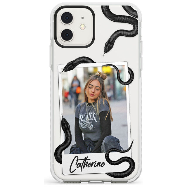 Personalised Snake Instant Photo Impact Phone Case for iPhone 11, iphone 12