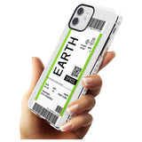 Earth Custom Space Travel Ticket iPhone Case   Custom Phone Case - Case Warehouse