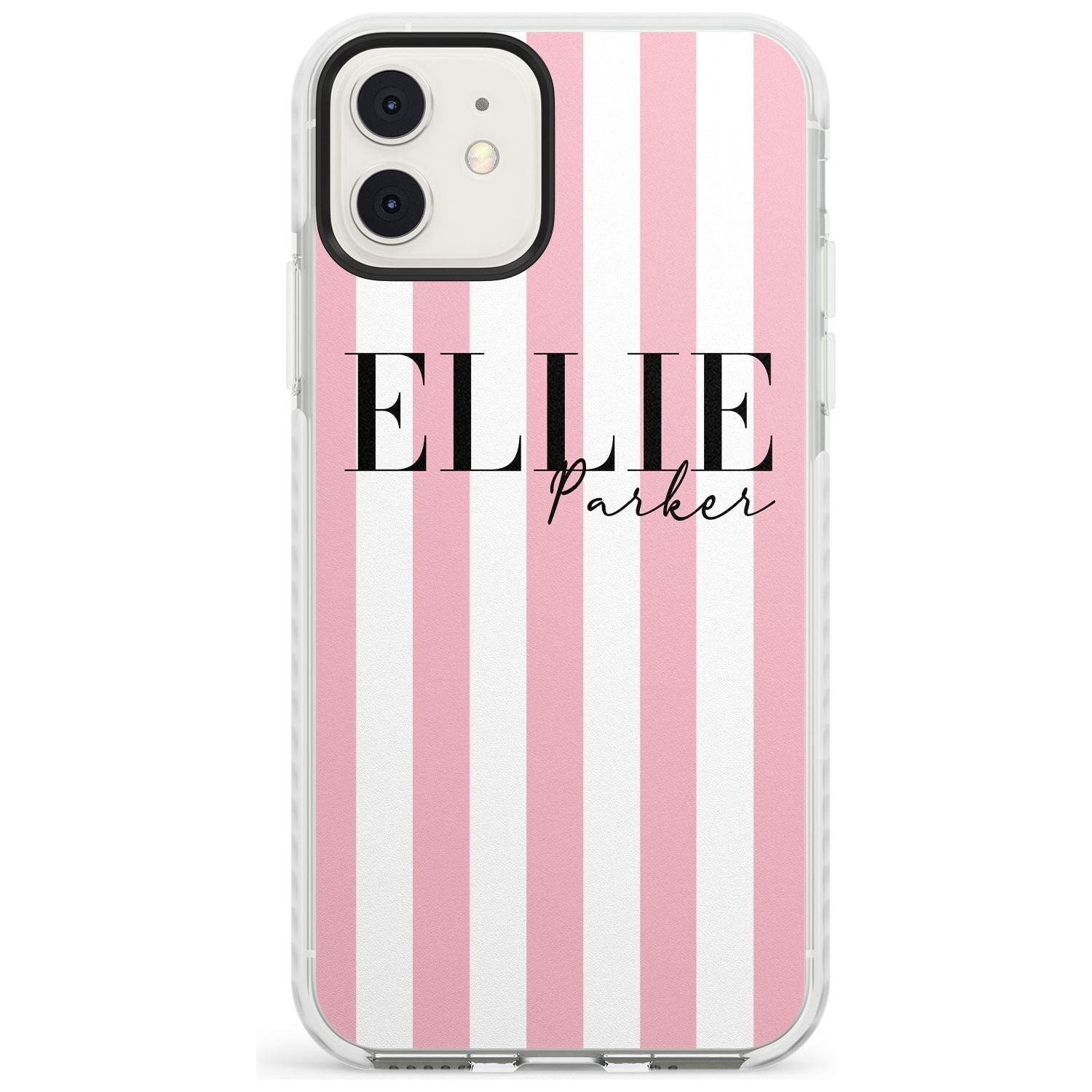 White Stars on Clear Impact Phone Case for iPhone 11, iphone 12