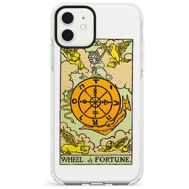 Wheel of Fortune Tarot Card - Colour Slim TPU Phone Case for iPhone 11