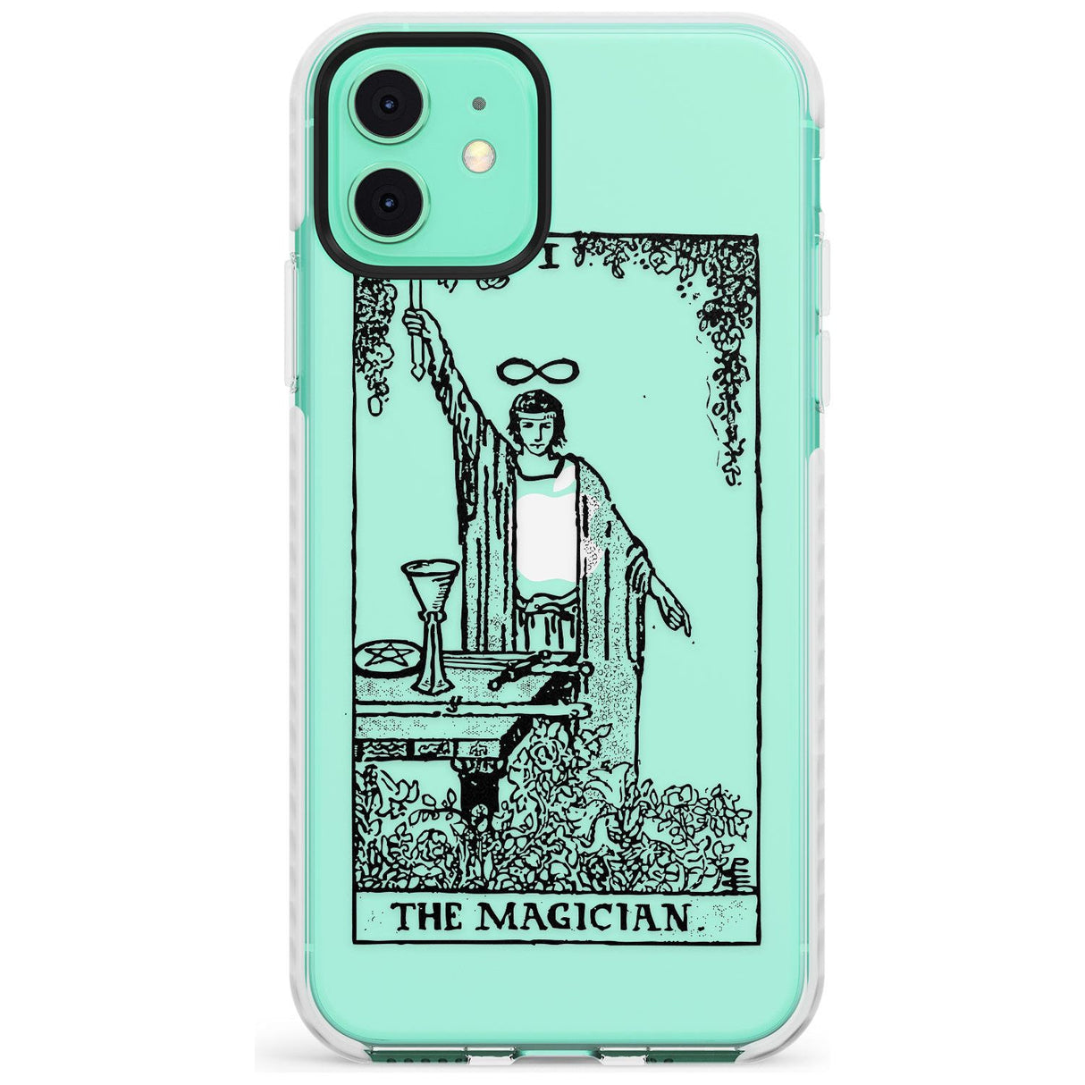 The Magician Tarot Card - Transparent Slim TPU Phone Case for iPhone 11